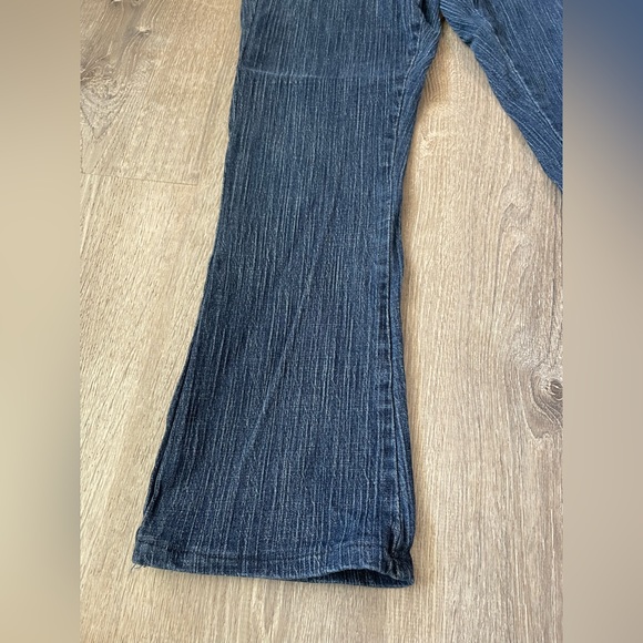 Vintage LEE Size 31 Denim Cropped Sun Patchwork Women’s Medium Wash Jeans - Picture 7 of 8